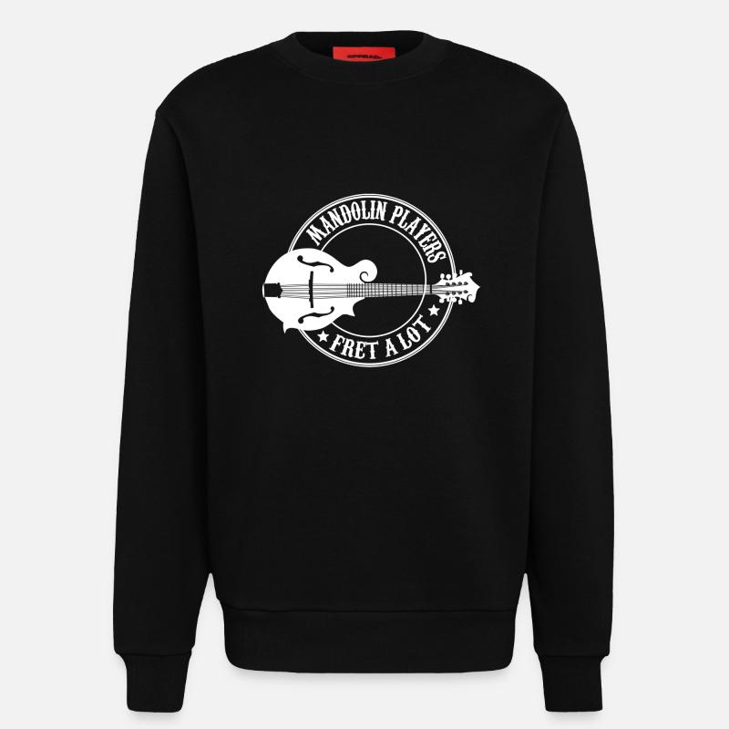 mandolin player - Sweatshirt - made by SPREAD  - SOLID BLACK