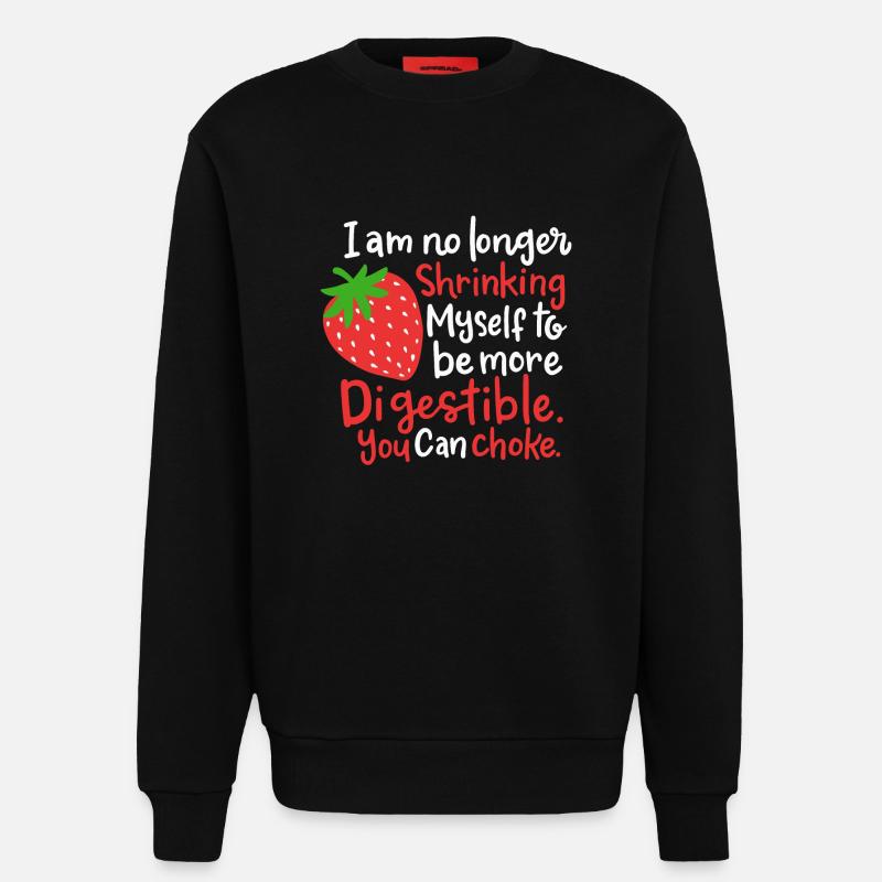Gärtner Erdbeere Sprüche - Sweatshirt - made by SPREAD  - SOLID BLACK