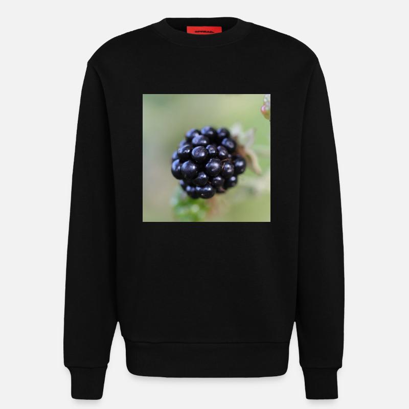 Brombeere Brombeeren Beeren Früchte - Sweatshirt - made by SPREAD - SOLID BLACK