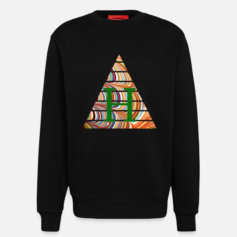 Triangle E 56 h - Sweat bio décontracté fabriqué en UE - SOLID BLACK