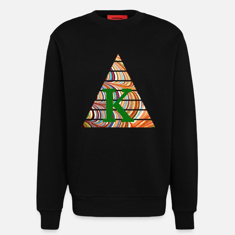 Triangle E 56 K - Sweat bio décontracté fabriqué en UE - SOLID BLACK