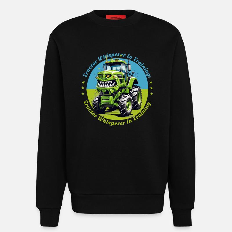 Traktorflüsterer in der Ausbildung - Sweatshirt - made by SPREAD  - SOLID BLACK