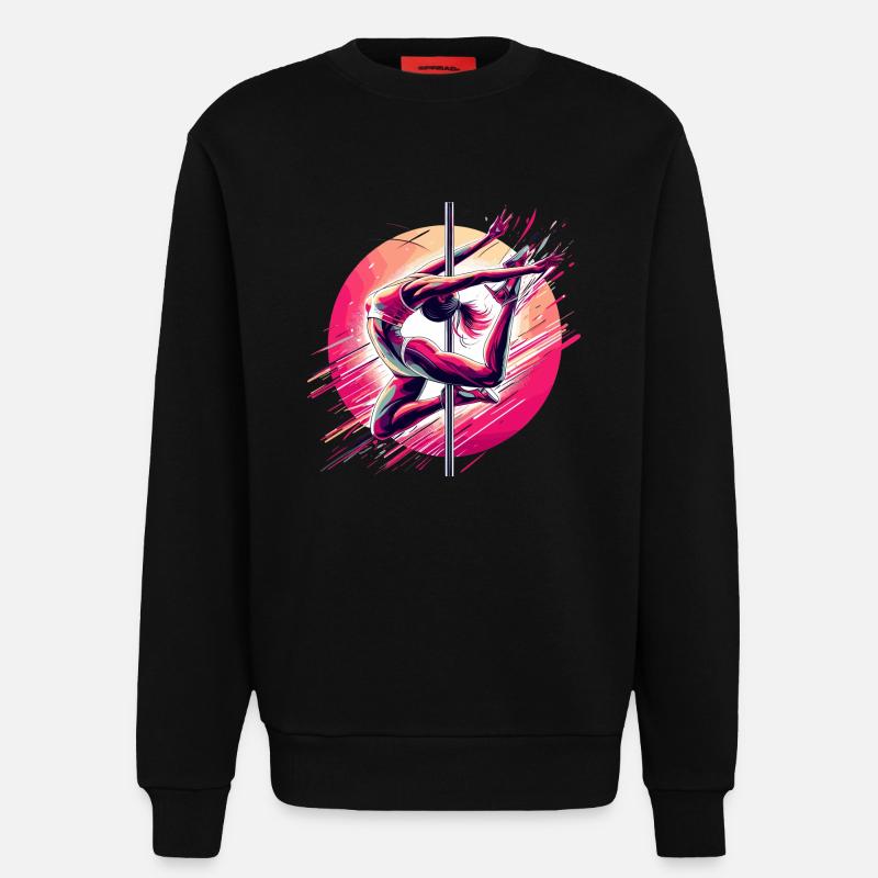 Pole Dance Dynamics Pink Gift - Sweatshirt - made by SPREAD  - SOLID BLACK