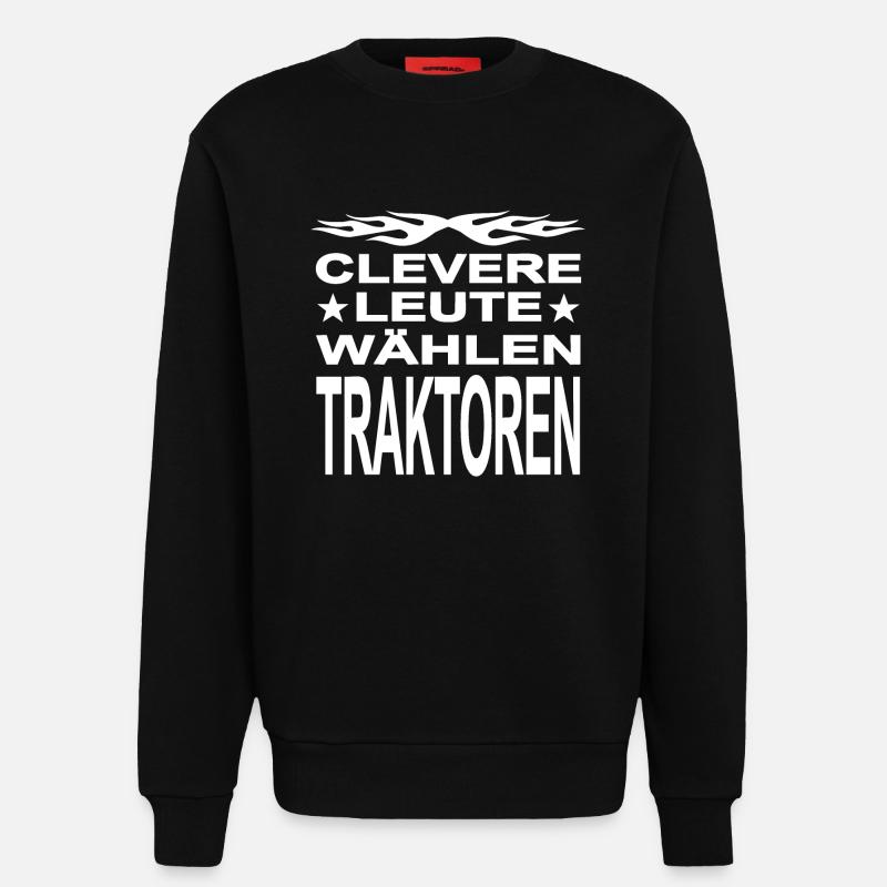 Traktor - Sweatshirt - made by SPREAD  - SOLID BLACK