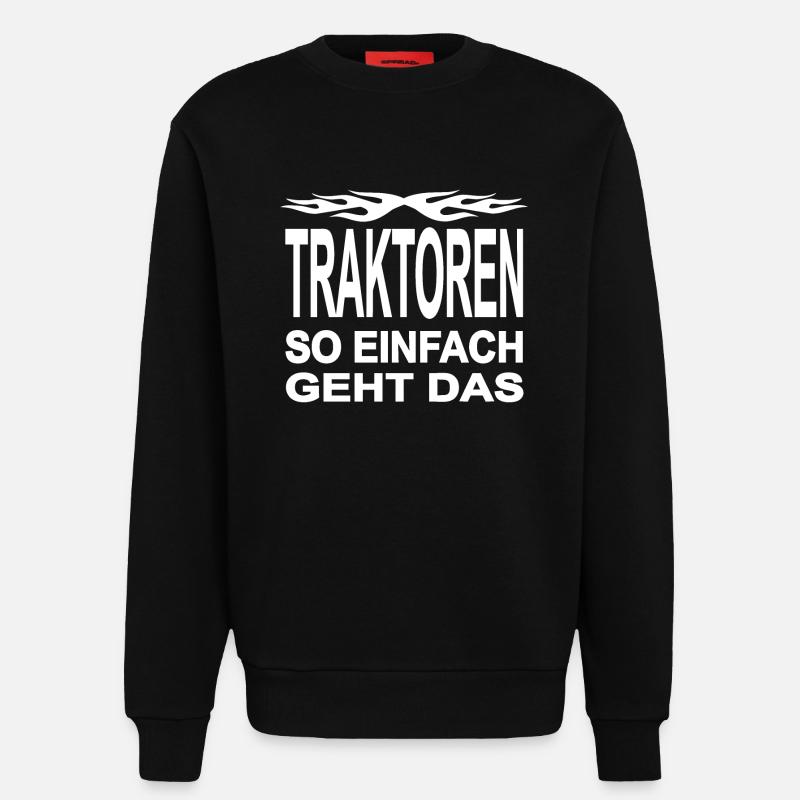 Traktor - Sweatshirt - made by SPREAD - SOLID BLACK