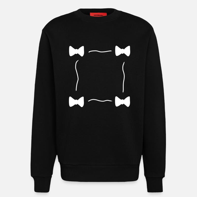 Four Loops Loop Symbol Frame - Sweatshirt - made by SPREAD - SOLID BLACK