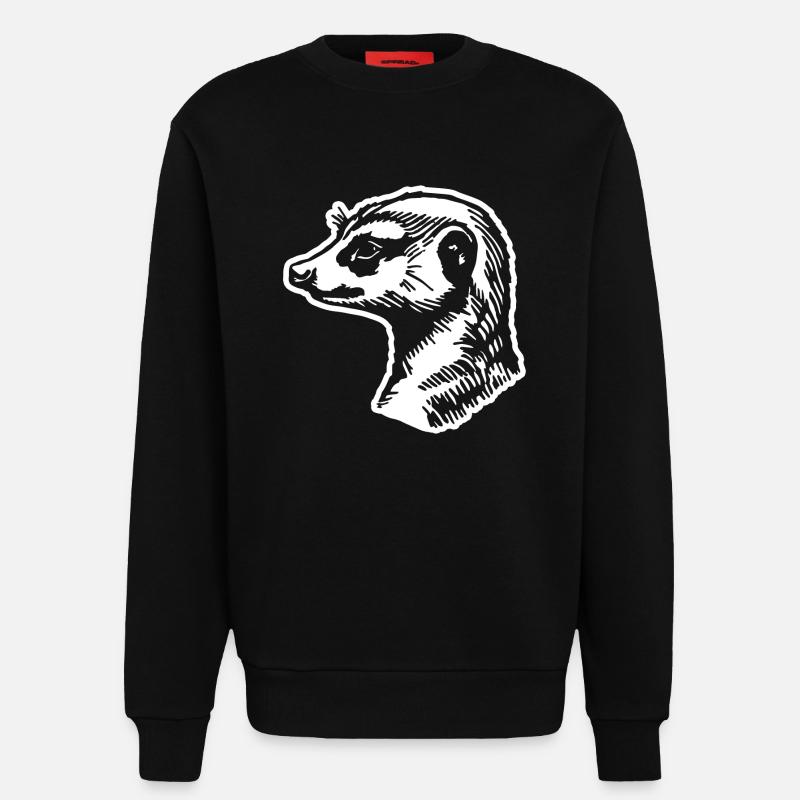 Erdmännchen - Sweatshirt - made by SPREAD  - SOLID BLACK
