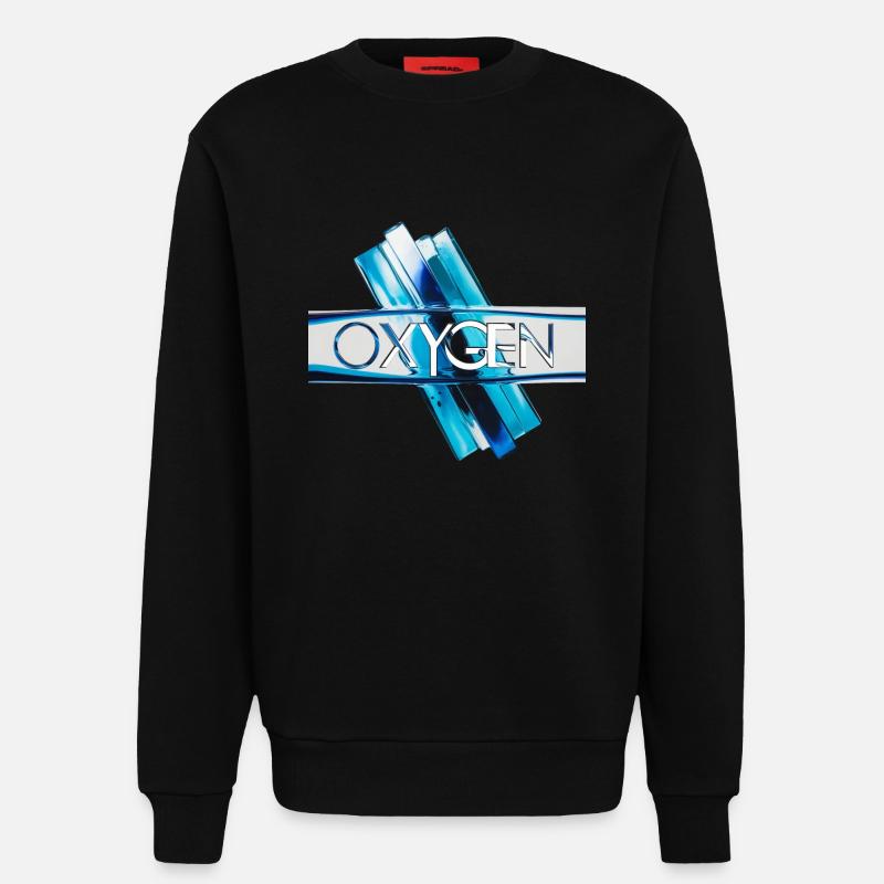 Sauerstoff - Oxygen - Sweatshirt - made by SPREAD  - SOLID BLACK