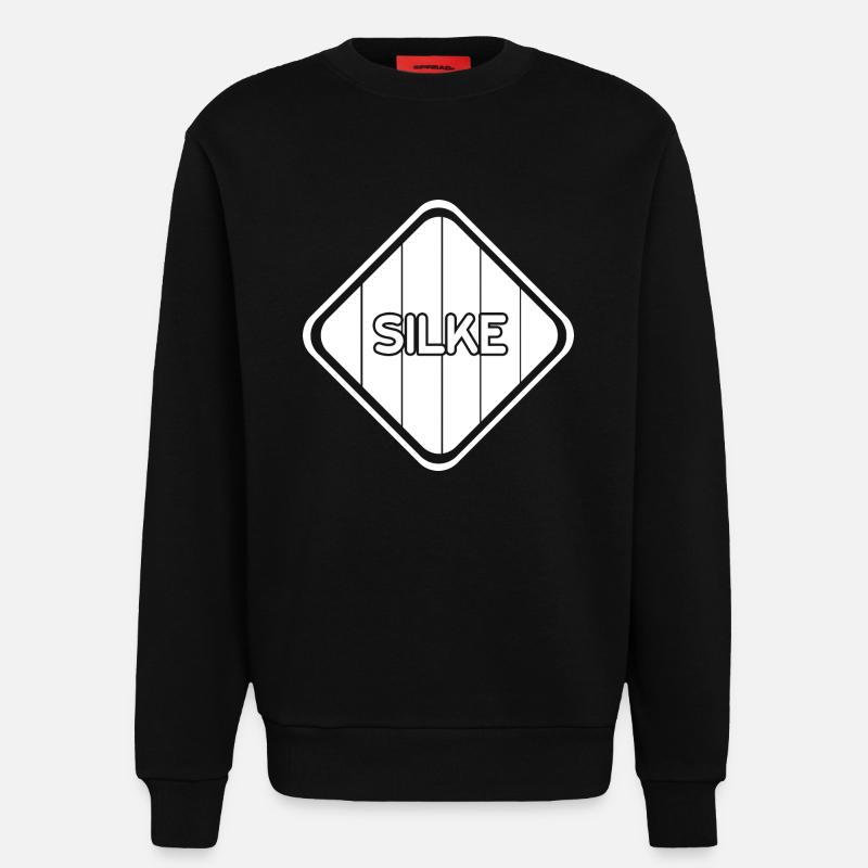 Silke als Mädchen - Sweatshirt - made by SPREAD - SOLID BLACK