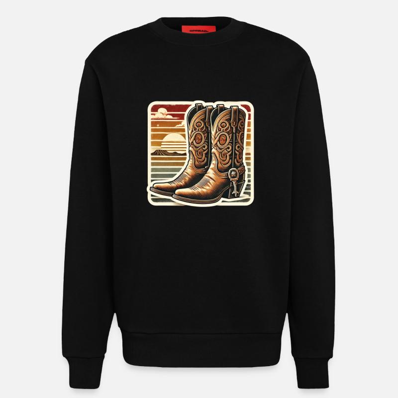Linedance Geschenk - Sweatshirt - made by SPREAD  - SOLID BLACK