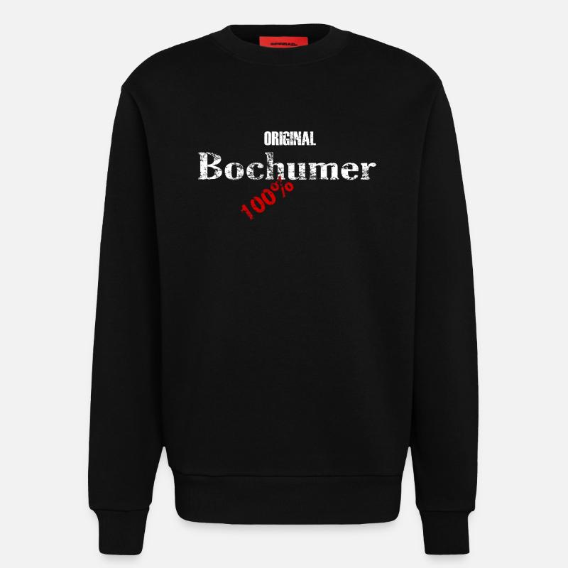 Original Bochumer 100% - Sweatshirt - made by SPREAD - SOLID BLACK