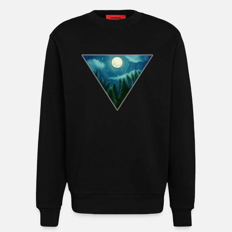 Vollmond - Sweatshirt - made by SPREAD  - SOLID BLACK