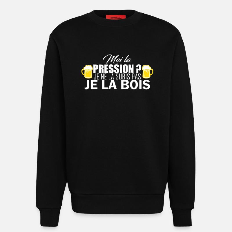 moi la pression - Sweatshirt - made by SPREAD  - SOLID BLACK