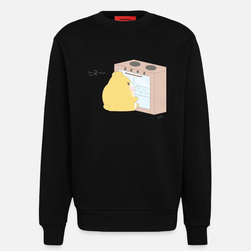 Hamster Backen - Sweatshirt - made by SPREAD  - SOLID BLACK