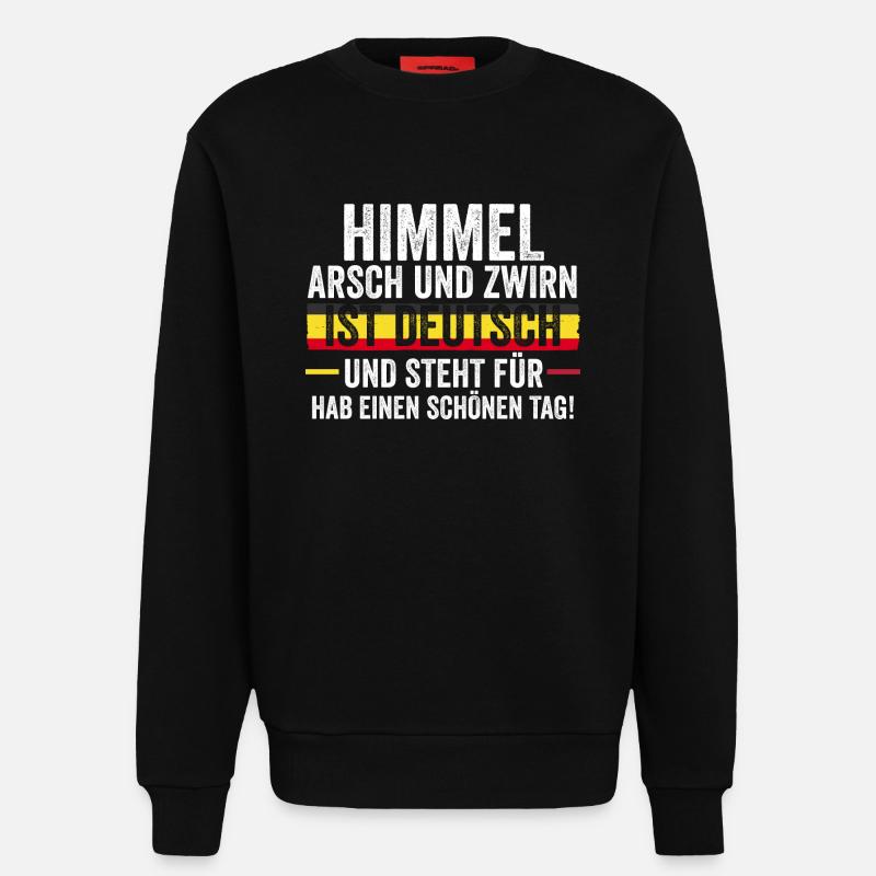 German German Germany - Sweatshirt - made by SPREAD  - SOLID BLACK