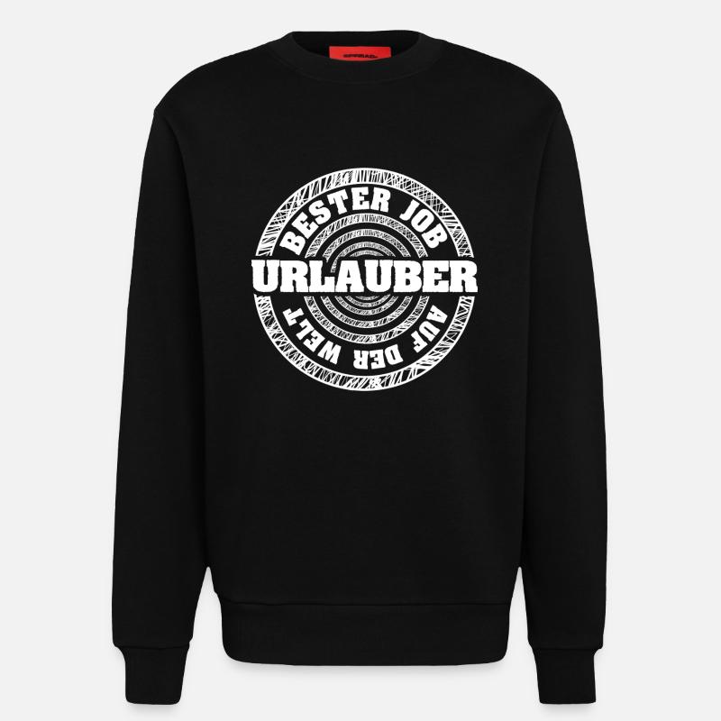 Gift for holidaymakers - Sweatshirt - made by SPREAD - SOLID BLACK