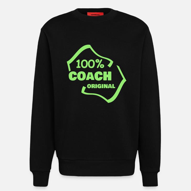 Coach als Beruf - Sweatshirt - made by SPREAD  - SOLID BLACK