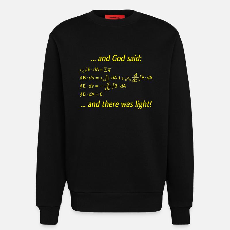 Es werde Licht - Sweatshirt - made by SPREAD  - SOLID BLACK