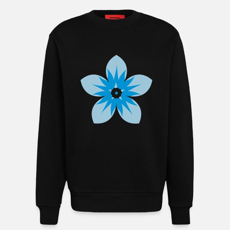 Blume V2 - Sweatshirt - made by SPREAD  - SOLID BLACK