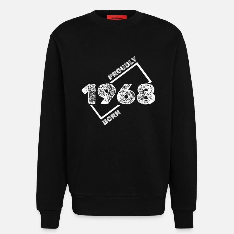 Geschenkidee 1968 - Sweatshirt - made by SPREAD  - SOLID BLACK
