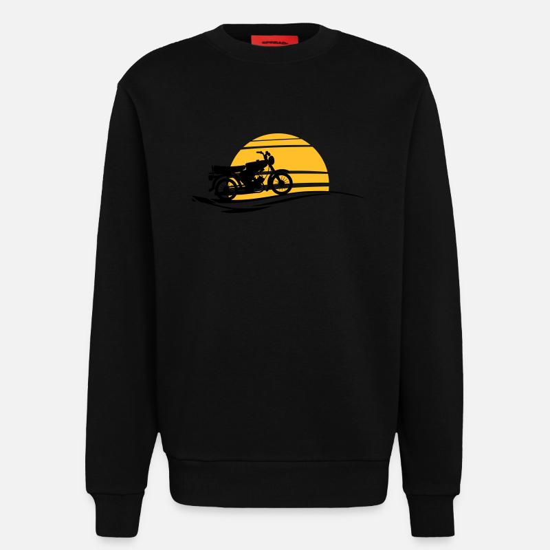 Fahrzeug - Simson Sonne - Sweatshirt - made by SPREAD  - SOLID BLACK