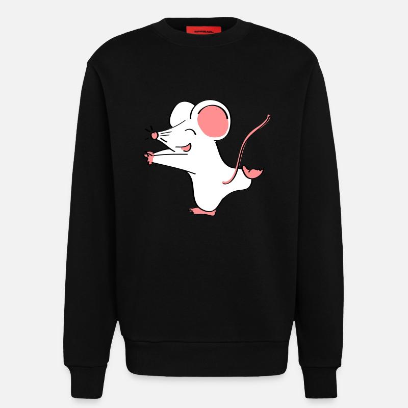 Mäusepaar Teil 1 - Sweatshirt - made by SPREAD  - SOLID BLACK