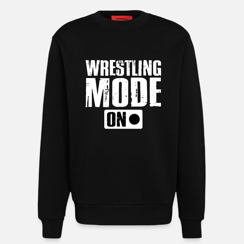 Wrestling-Modus Ein - Sweatshirt - made by SPREAD  - SOLID BLACK