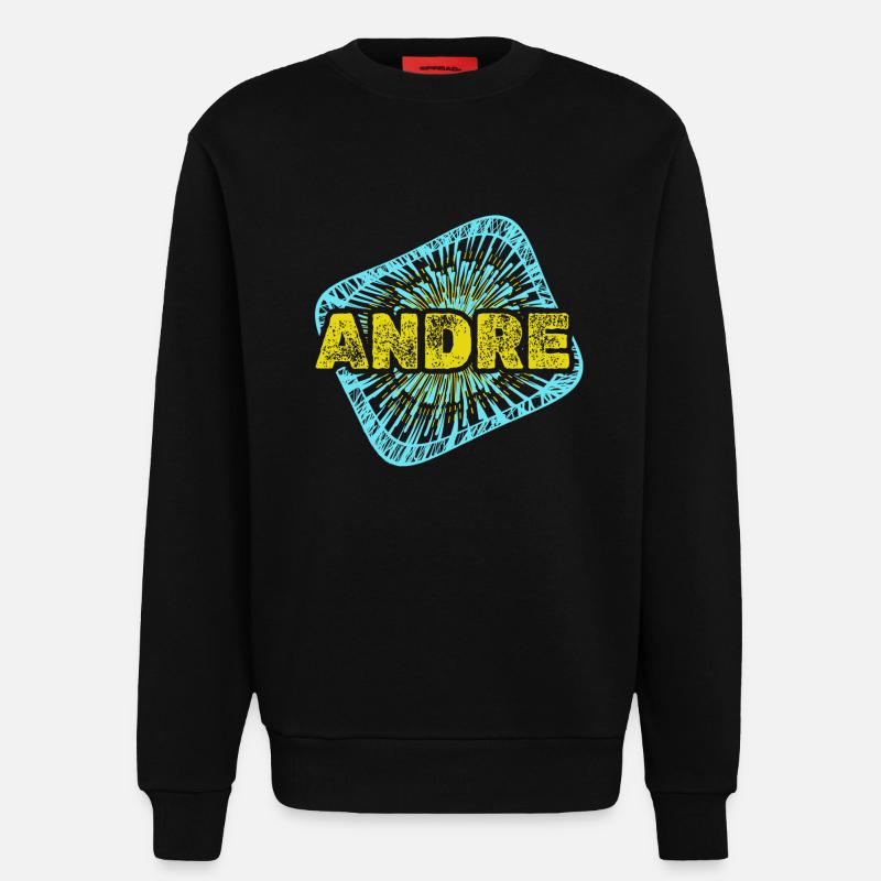 Gift for Andre - Sweatshirt - made by SPREAD  - SOLID BLACK