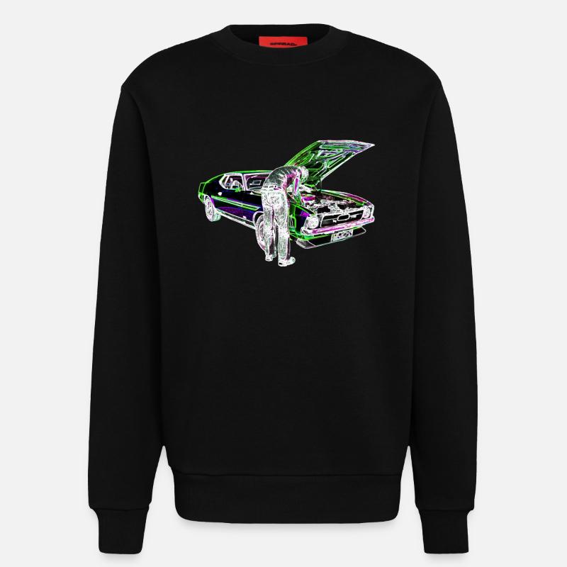 Schrauber Iinvert - Sweatshirt - made by SPREAD  - SOLID BLACK