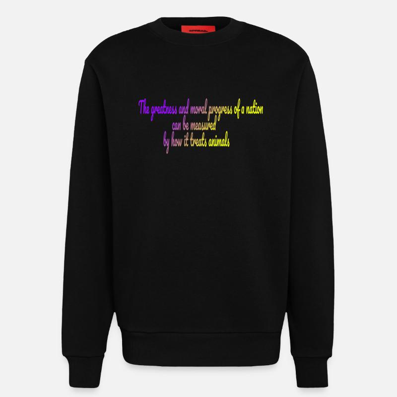 Die Größe einer Nation - Sweatshirt - made by SPREAD  - SOLID BLACK