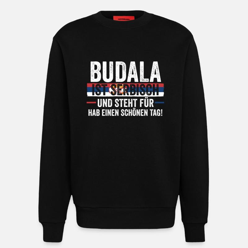 Serben Serbisch Serbien - Sweatshirt - made by SPREAD - SOLID BLACK