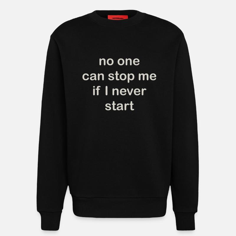no one - Sweatshirt - made by SPREAD - SOLID BLACK