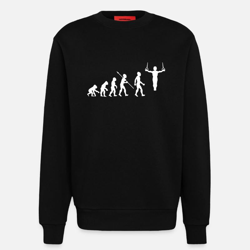 Evolution Gymnastik Turnen Akrobatik Geräteturnen - Sweatshirt - made by SPREAD  - SOLID BLACK