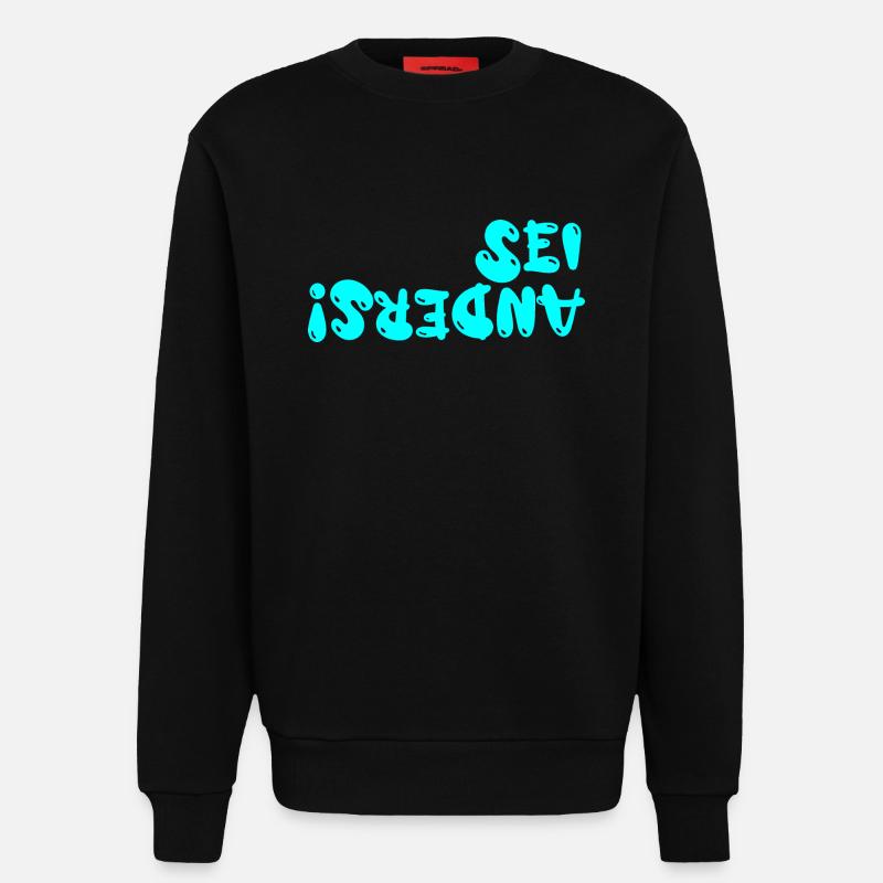 sei anders - Sweatshirt - made by SPREAD  - SOLID BLACK