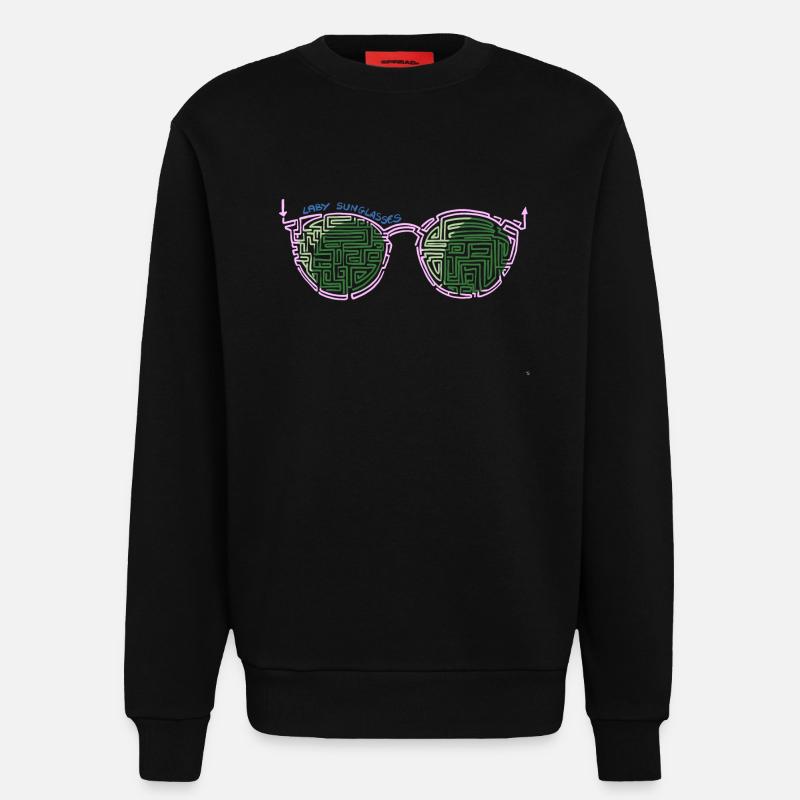 Laby Sonnenbrille 2 - Sweatshirt - made by SPREAD  - SOLID BLACK