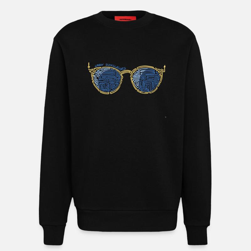 Laby Sonnenbrille 1 - Sweatshirt - made by SPREAD  - SOLID BLACK