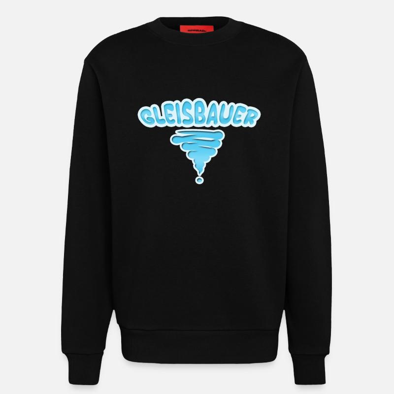 Beruf Gleisbauer - Sweatshirt - made by SPREAD  - SOLID BLACK