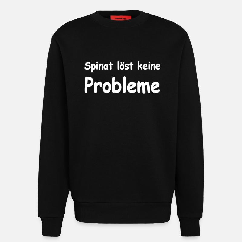 Spinat - Sweatshirt - made by SPREAD - SOLID BLACK