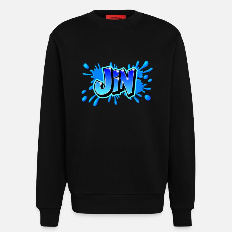 Graffiti JIN Printable on everything!! - Sweatshirt - made by SPREAD  - SOLID BLACK