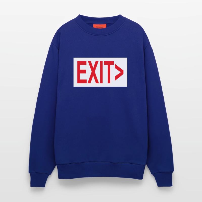 Exit / Exit / Emergency Exit Sweatshirt - made by SPREAD 