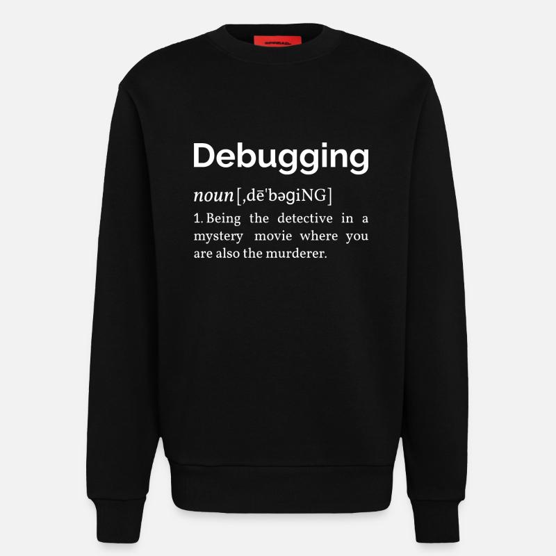 Debuggen von Definition I - Sweatshirt - made by SPREAD  - SOLID BLACK