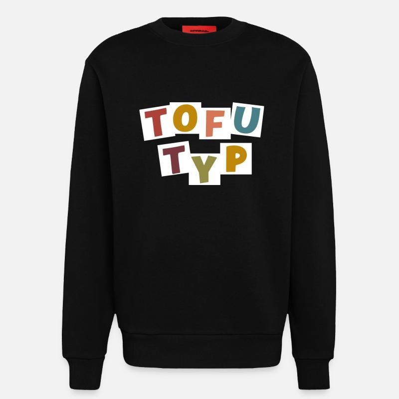 Tofu-Typ - Sweatshirt - made by SPREAD - SOLID BLACK