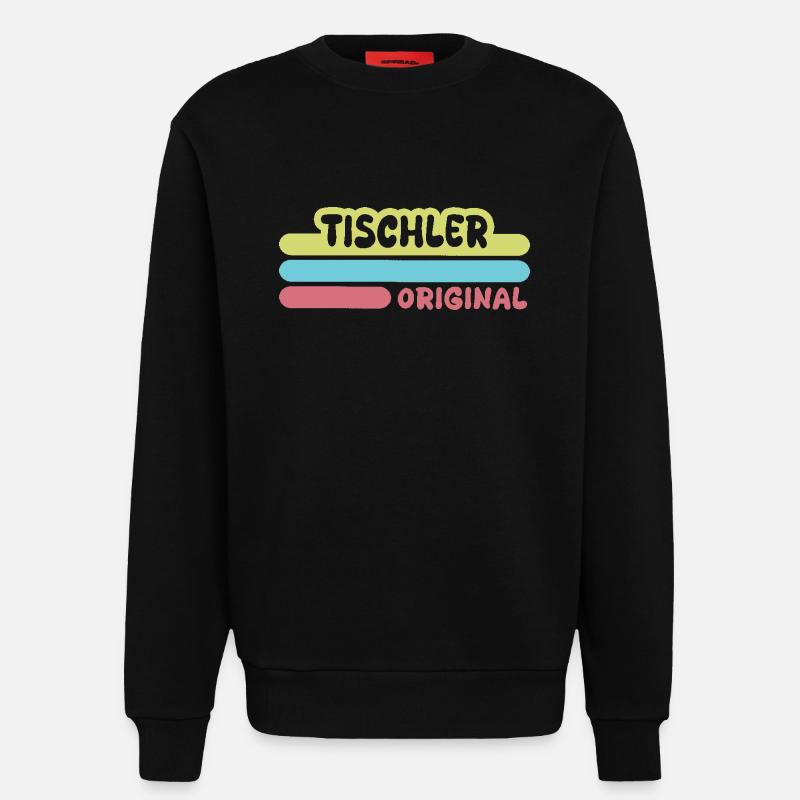Gift for Carpenter - Sweatshirt - made by SPREAD - SOLID BLACK