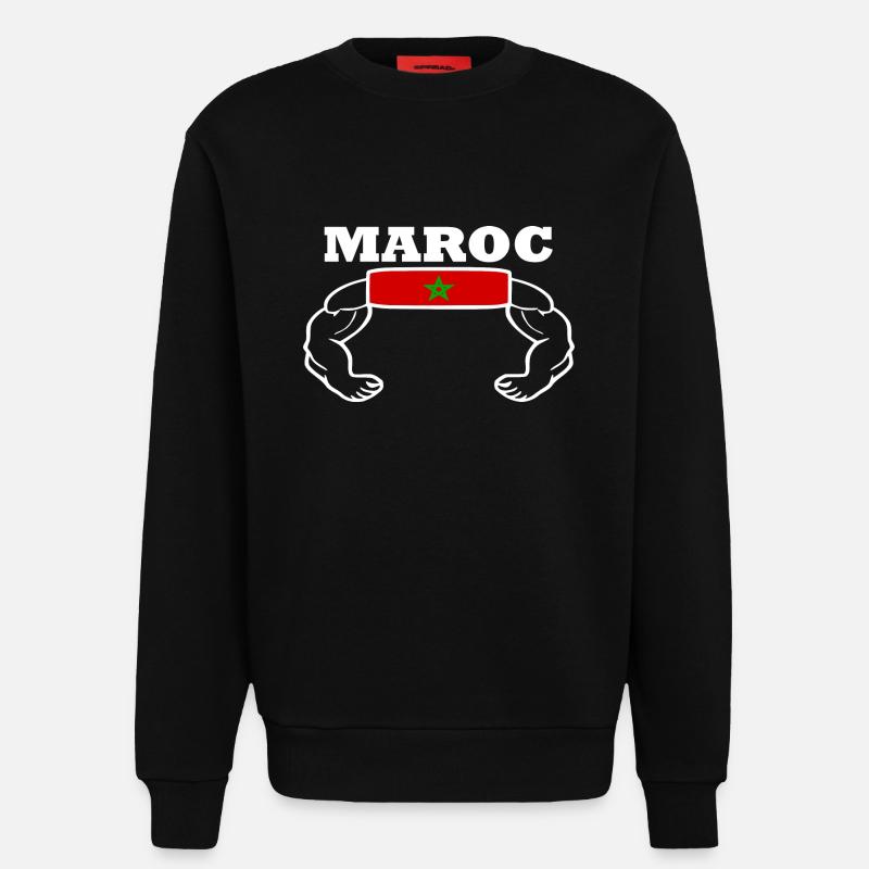Marokko - Sweatshirt - made by SPREAD  - SOLID BLACK
