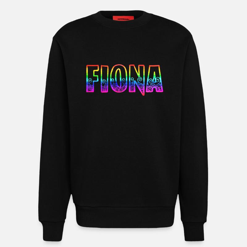 fiona rs regenbogen - Sweatshirt - made by SPREAD  - SOLID BLACK