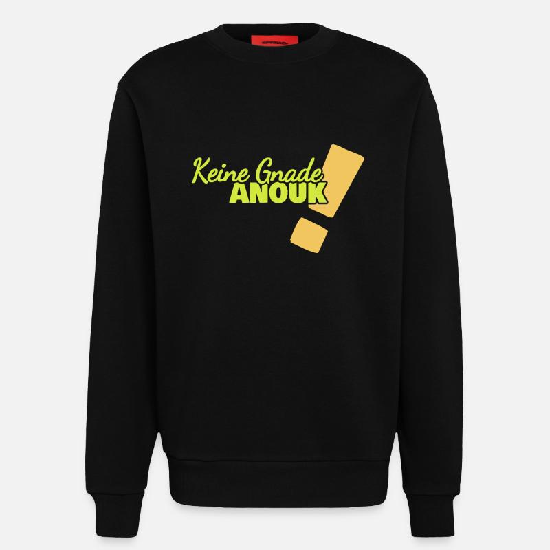 Gift for Anouk - Sweatshirt - made by SPREAD  - SOLID BLACK