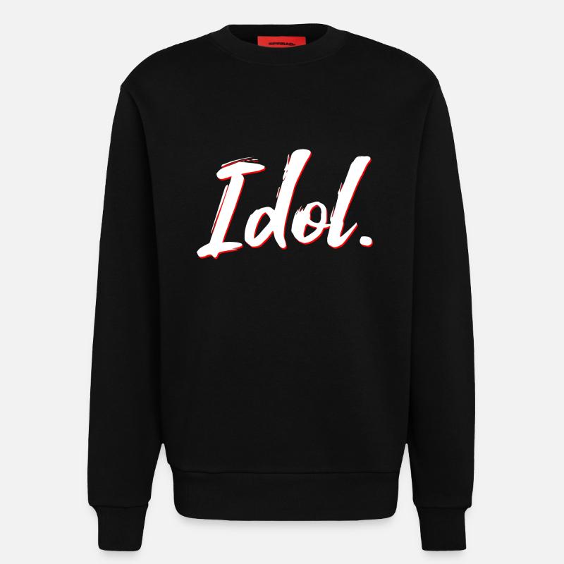 Idol neu - Sweatshirt - made by SPREAD  - SOLID BLACK