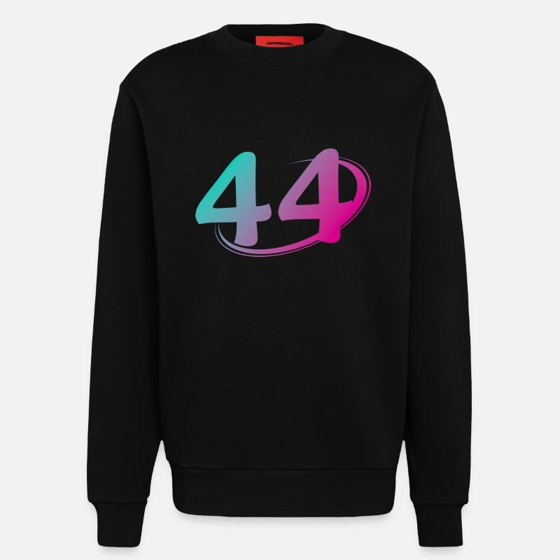 Nummer 44 mehrfarbig - Sweatshirt - made by SPREAD  - SOLID BLACK