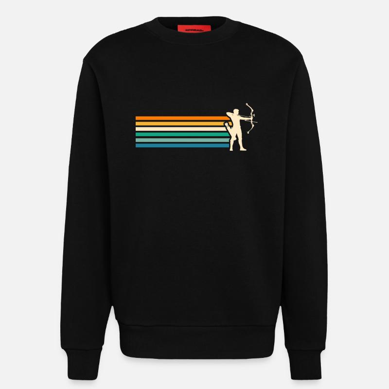Bogenschütze Bogenschießen - Sweatshirt - made by SPREAD - SOLID BLACK