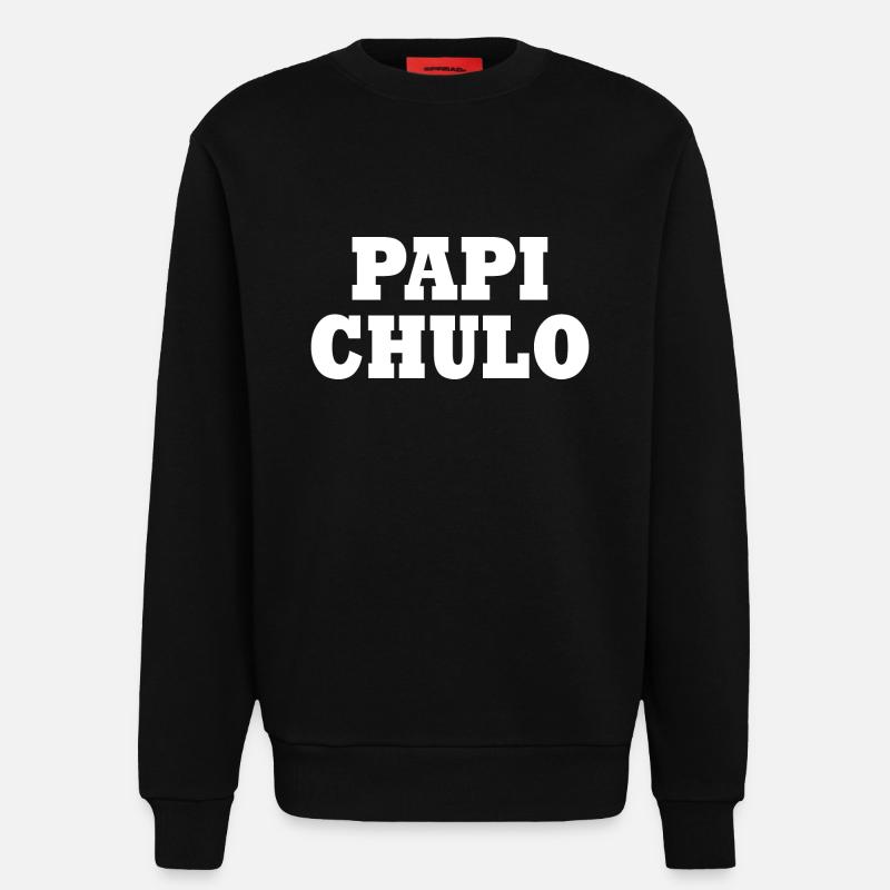 Papi chulo - Sweat bio décontracté fabriqué en UE - SOLID BLACK